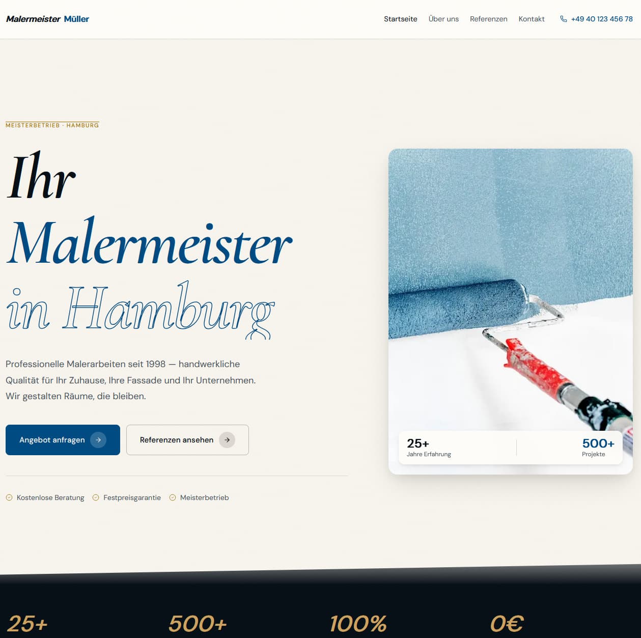 Maler bei der Arbeit